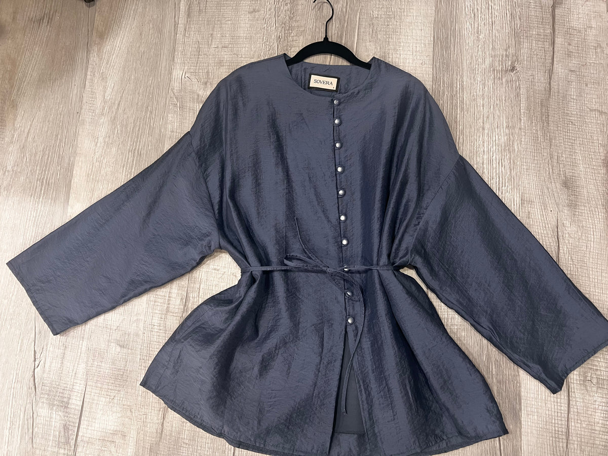Crinkle Button-Up Set